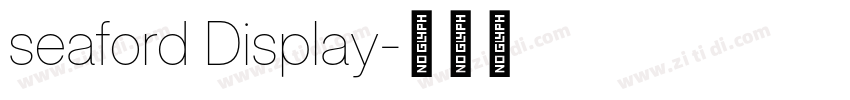 seaford Display字体转换